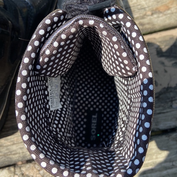 Sorel Tivoli Rain Boots Women’s Sz 8 Blk/Brwn Gently Used-Nice Ready For Fall! - Picture 11 of 17